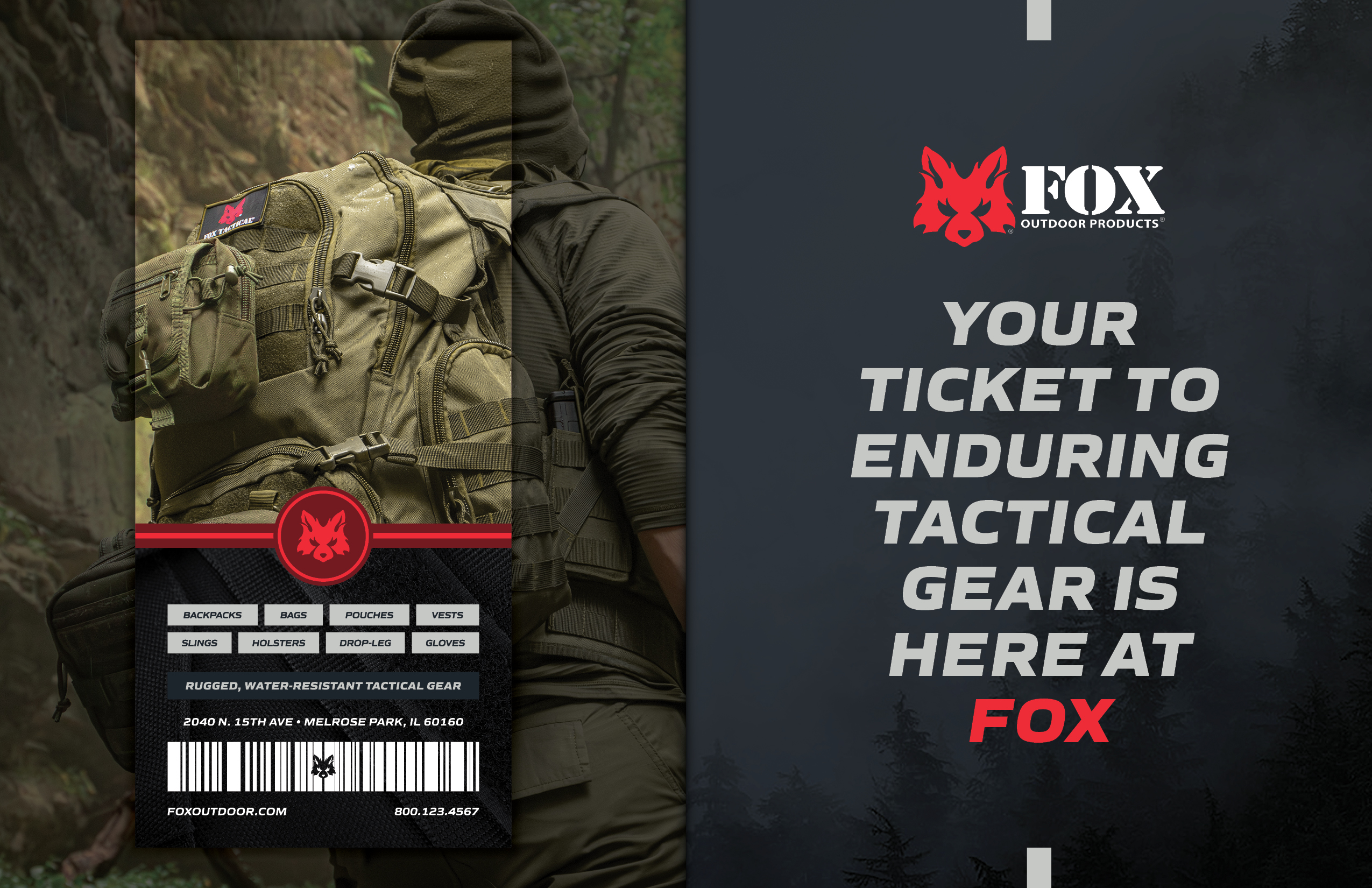 Two Page spread print design for a magazine ad.